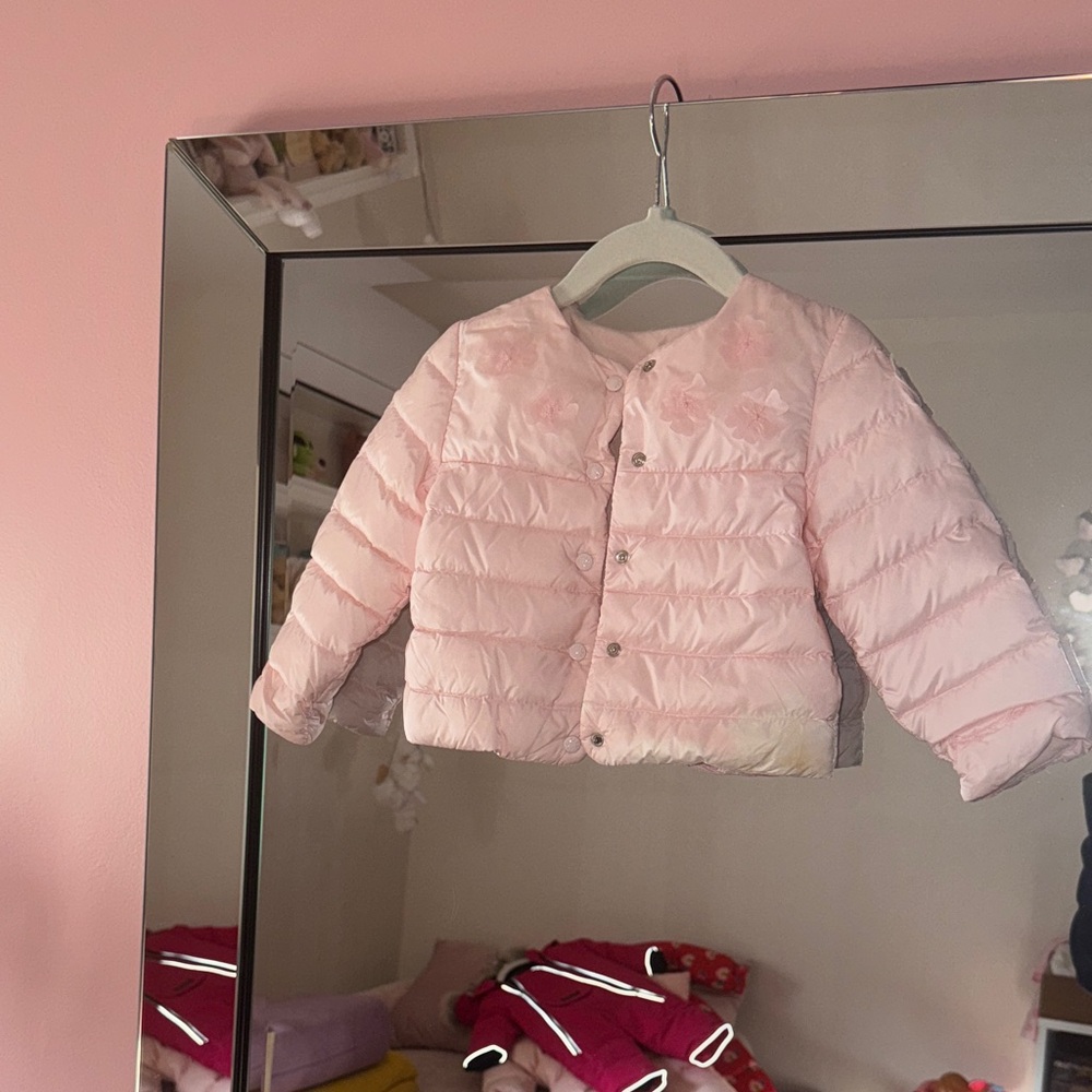 Moncler Light Pink Kids Puffer Jacket